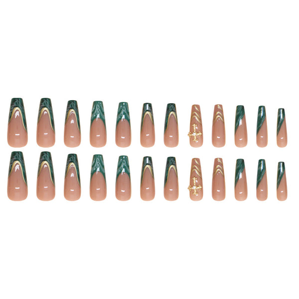 12 Sizes-24 Pcs Press On Nails Z957