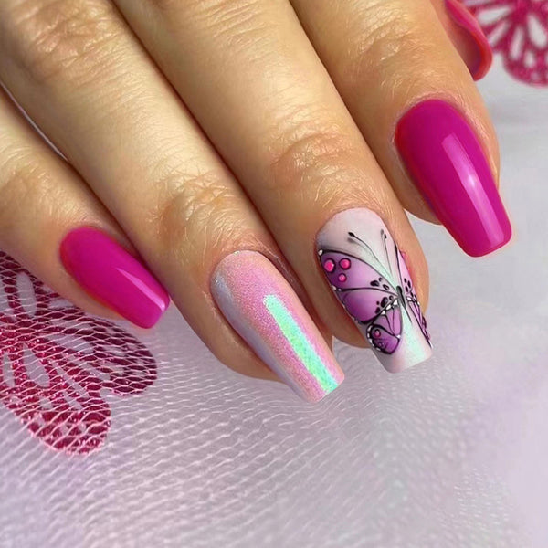12 Sizes-24 Pcs Press On Nails W565