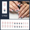 12 Sizes-24 Pcs Press On Nails C1922