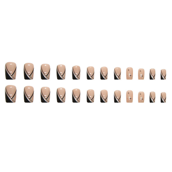 12 Sizes-24 Pcs Press On Nails W351
