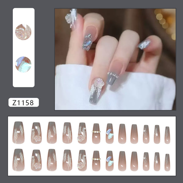 12 Sizes-24 PcsPress On Nails Z1158