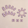 12 Sizes-24 Pcs Press On Nails W1289