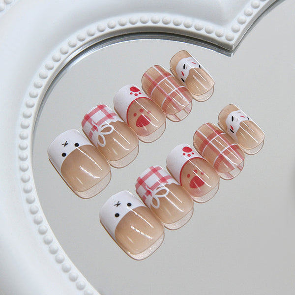 12 Sizes-24 Pcs Press On Nails R988