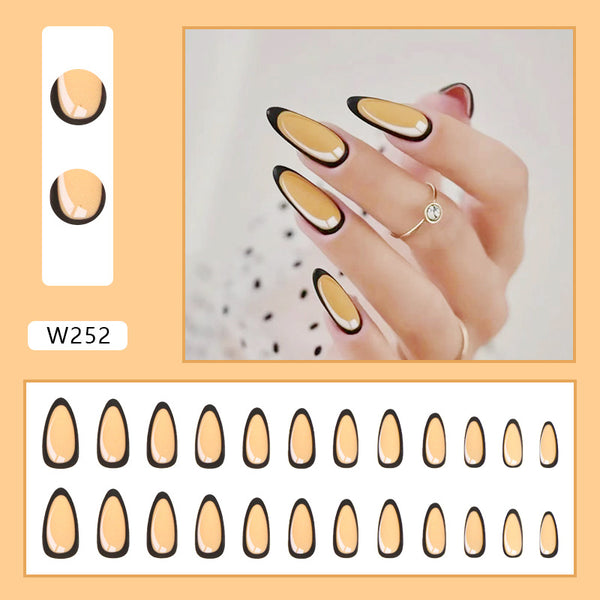 12 Sizes-24 Pcs Press On Nails W252