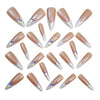 12 Sizes-24 Pcs Press On Nails Y1438