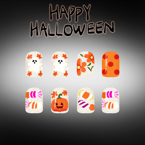 12 Sizes-24 Pcs Press On Nails C2018