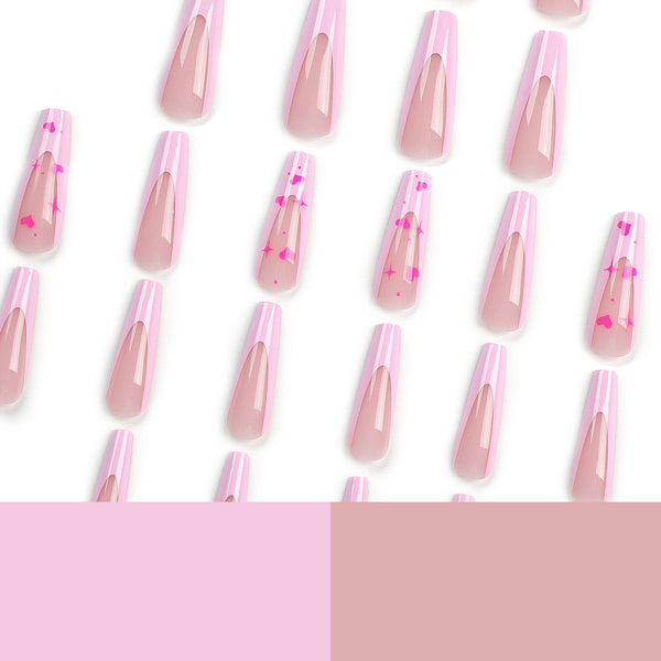 12 Sizes-24 Pcs Press On Nails JP3051