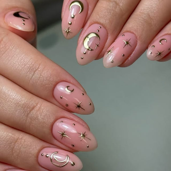 12 Sizes-24 Pcs Press On Nails JP4482