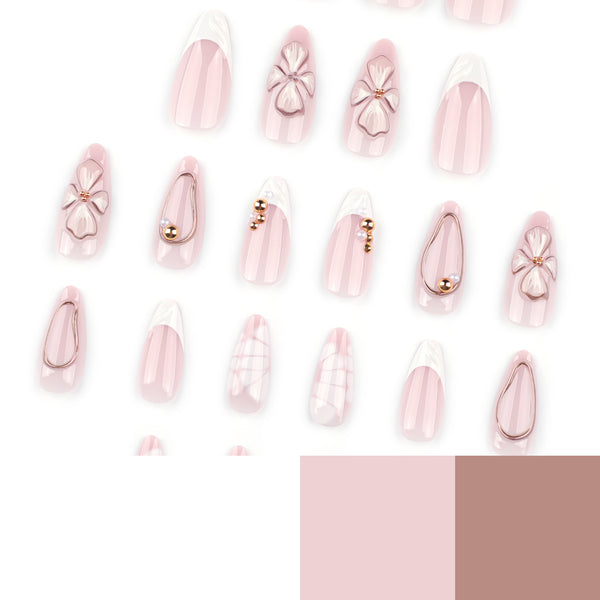 12 Sizes-24 Pcs Press On Nails JP4053