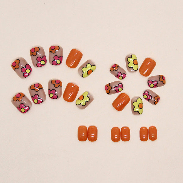 12 Sizes-24 Pcs Press On Nails W996