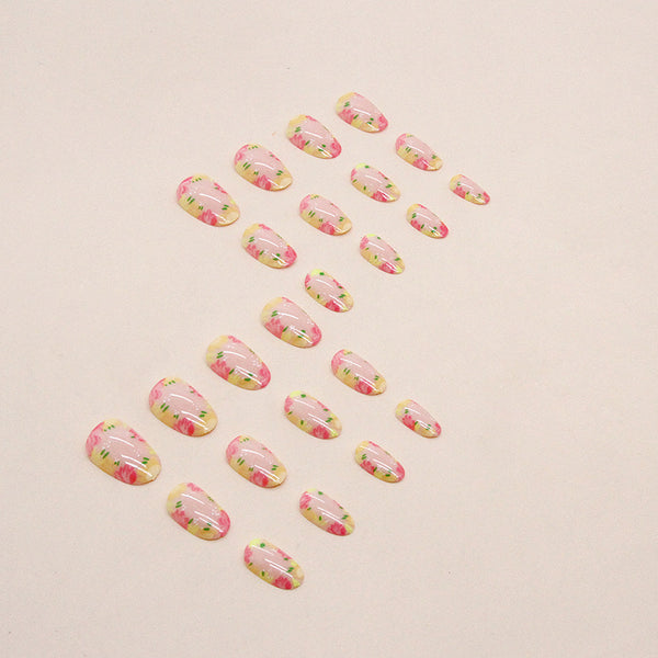 12 Sizes-24 Pcs Press On Nails W1016