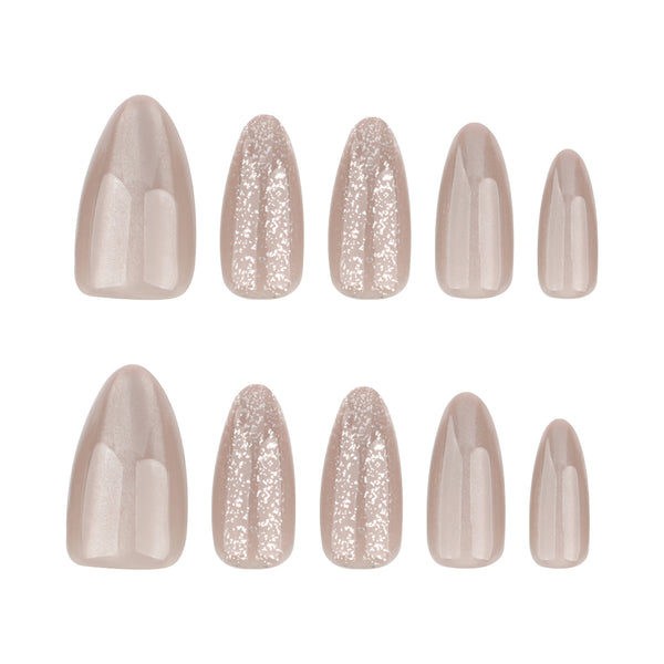 Glamhalo Premiere 30pcs Press On Nails – Eco-Friendly Perfect Fit - GD33