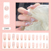 12 Sizes-24 Pcs Press On Nails Z449