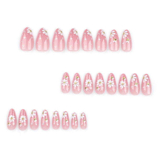 12 Sizes-24 Pcs Press On Nails JP3287