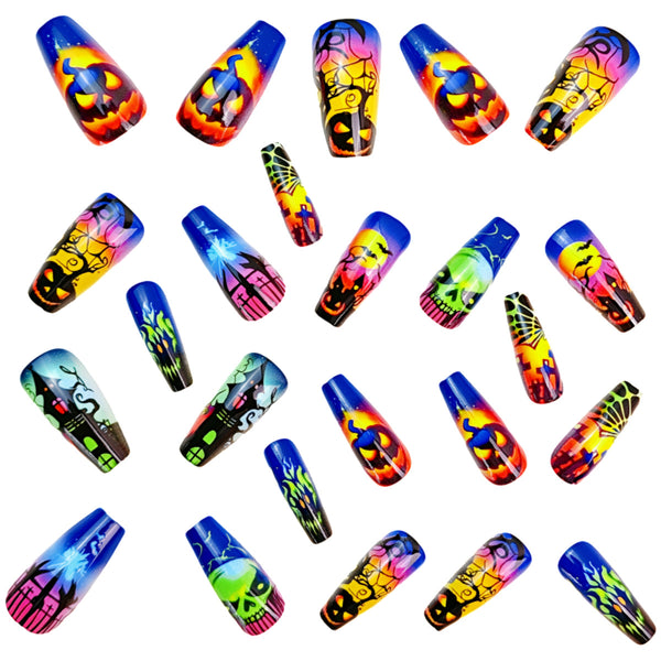 12 Sizes-24 Pcs Press On Nails Y991