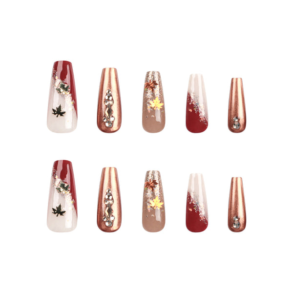 12 Sizes-24 Pcs Press On Nails JP2842