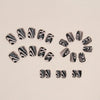 12 Sizes-24 Pcs Press On Nails W1053