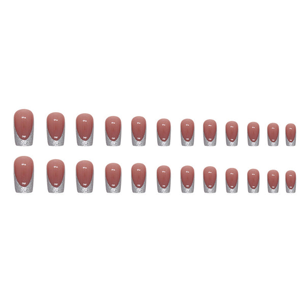 12 Sizes-24 Pcs Press On Nails W1369