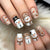 12 Sizes-24 Pcs Press On Nails Y1191