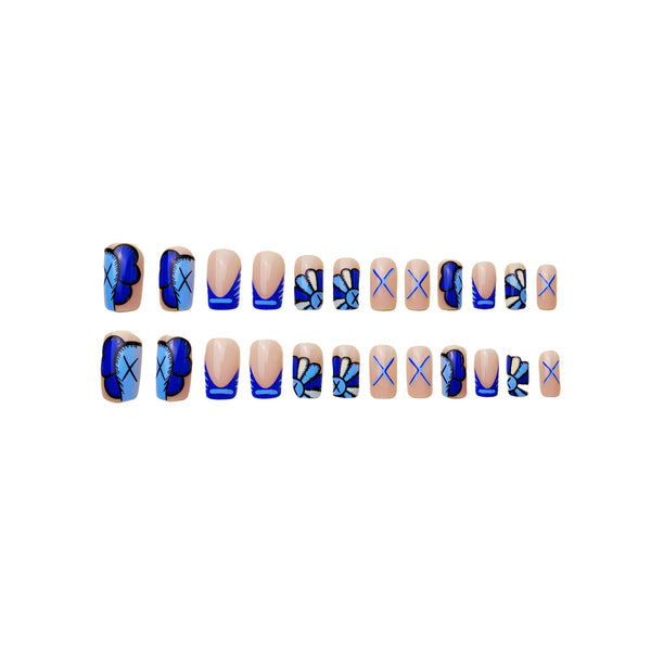 12 Sizes-24 Pcs Press On Nails Y194