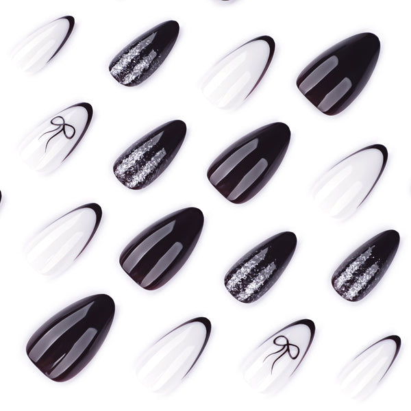 12 Sizes-24 Pcs Press On Nails JP4196