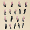 12 Sizes-24 Pcs Press On Nails D005