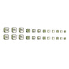 12 Sizes-24 Pcs Press On Nails F095