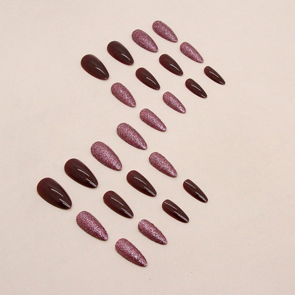 12 Sizes-24 Pcs Press On Nails W1061