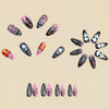 12 Sizes-24 Pcs Press On Nails Y1125