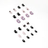 12 Sizes-24 Pcs Press On Nails JP1389