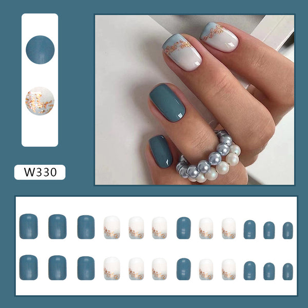 12 Sizes-24 PcsPress On Nails W330