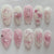 12 Sizes-24 Pcs Press On Nails JP3888
