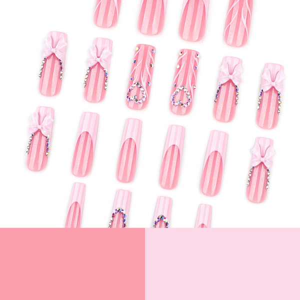 12 Sizes-24 Pcs Press On Nails JP4299