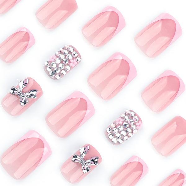 12 Sizes-24 Pcs Press On Nails JP3658