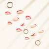 12 Sizes-24 Pcs Press On Nails JP1520