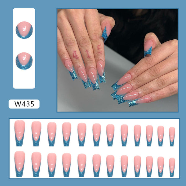 12 Sizes-24 Pcs Press On Nails W406