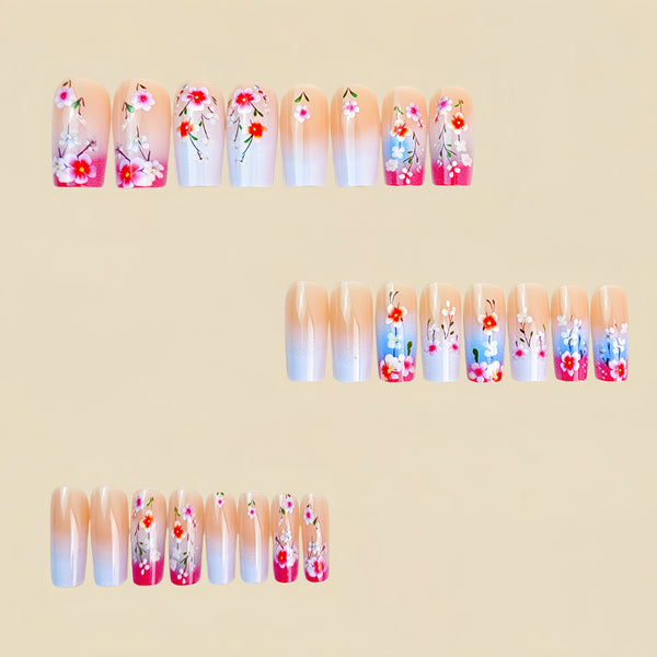 12 Sizes-24 Pcs Press On Nails Y794