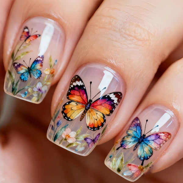 12 Sizes-24 Pcs Press On Nails Y1843
