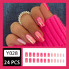 12 Sizes-24 Pcs Press On Nails Y028