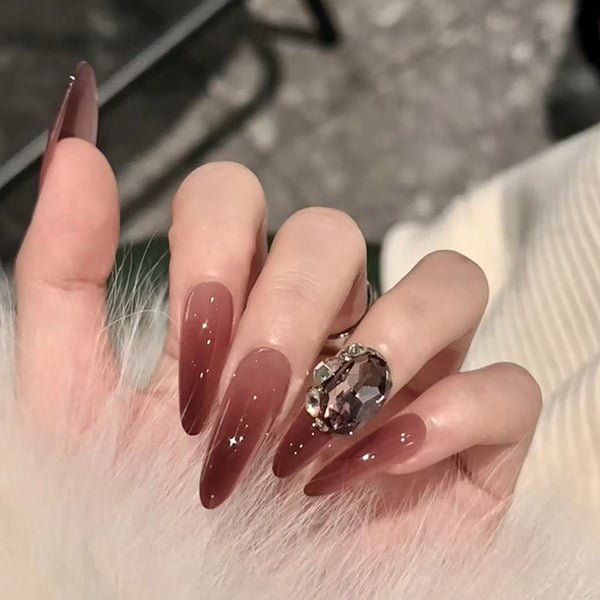 12 Sizes-24 Pcs Press On Nails Z892