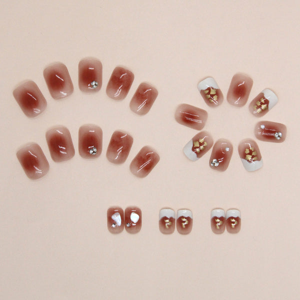 12 Sizes-24 Pcs Press On Nails Z777