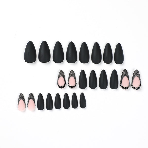 12 Sizes-24 Pcs Press On Nails JP1798