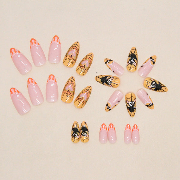 12 Sizes-24 Pcs Press On Nails W1084