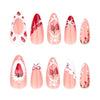 12 Sizes-24 Pcs Press On Nails JP3740