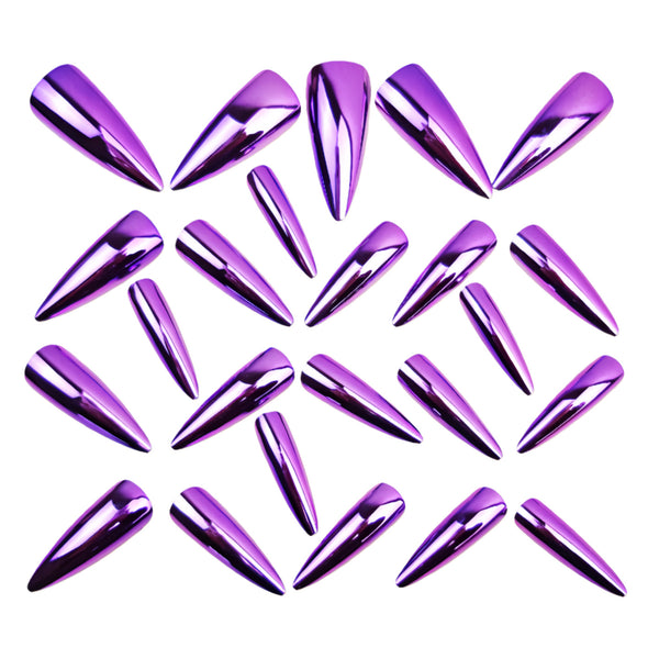 12 Sizes-24 Pcs Press On Nails Y1642
