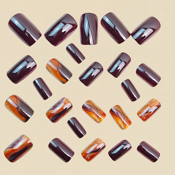 12 Sizes-24 Pcs Press On Nails Y1768