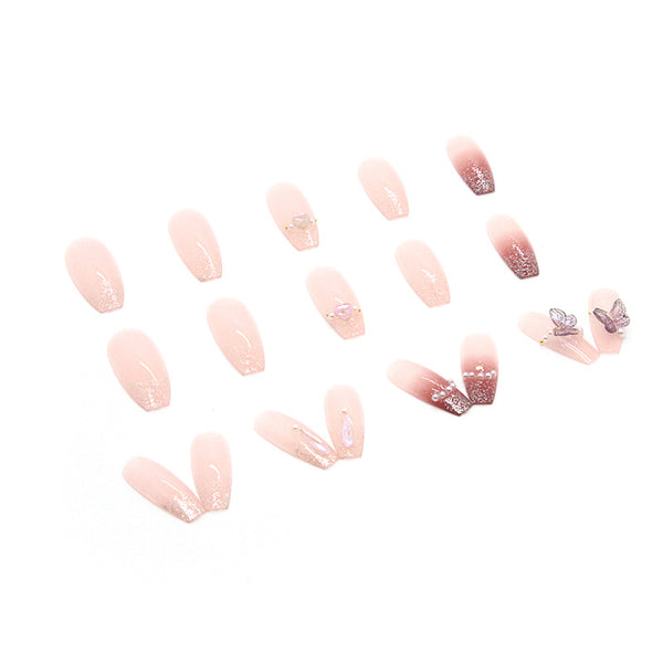 12 Sizes-24 Pcs Press On Nails Z453