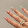 12 Sizes-24 Pcs Press On Nails Z053