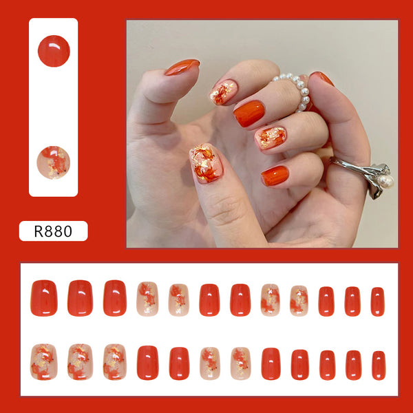 12 Sizes-24 Pcs Press On Nails R880