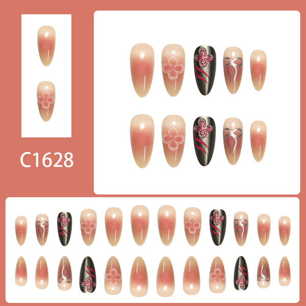 12 Sizes-24 Pcs Press On Nails C1628